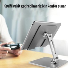 Coofbe Katlanabilir Yükseklik Eğim Ayarlı Masaüstü Tablet Standı Telefon Standır Tablet Tutucu