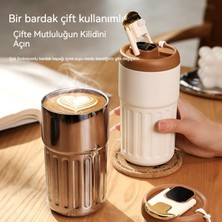 Yuyan 316 Paslanmaz Çelik 450ML Isı Yalıtımlı Kahve Fincanı (Yurt Dışından)