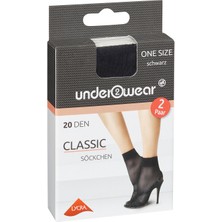 Underwear Soket Çorap 20 Den, Siyah Standart Beden