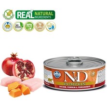 N&D Balkabaklı Tahılsız Tavuklu ve Narlı Yetişkin Kedi Konservesi 80 gr