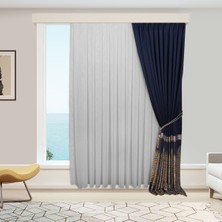 Perhal Yeni Model Çelik Kırışmayan Etekleri Kurşunlu 1-3 Sık Pile Son Moda Tül Perde