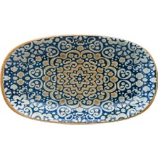 Bonna Alhambra Gourmet 3'lü Oval Kayık Tabak 24*14 cm