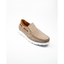 Nobel 1076 Mokasen Kum Nubuk Deri Erkek Günlük Ayakkabı