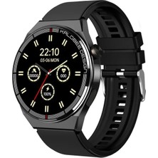 Pazariz Amoled Yuvarlak Ekran 46 mm Siri Nfc Gps Bluetooth Çelik  Yedek Kordon Akıllı Saat