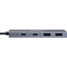 Dark 4 Port USB Type-C Hub 2x Usb3.0 Type-A & 2x Usb3.1 Type -C (DK-AC-USB312C)