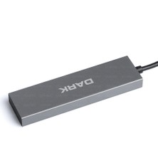 Dark 4 Port USB Type-C Hub 2x Usb3.0 Type-A & 2x Usb3.1 Type -C (DK-AC-USB312C)