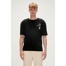 Bad Bear Re-Life Recycle Siyah T-Shirt Baskılı Erkek Tişört10