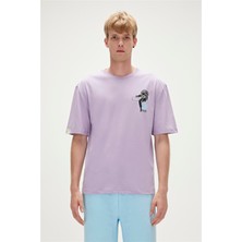 Bad Bear Re-Life Recycle Lavanta Mor T-Shirt Baskılı Erkek Tişört10