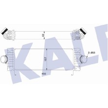 Kale Turbo Radyatörü (Intercooler) Transıt Custom V347 2.2d 11+351285 CC119L440BF