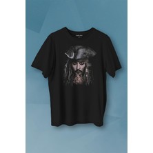 Kendim Seçtim Jhonny Depp Captain Jack Sparrow Karayip Korsanları Pirates Caribbean Baskılı Tişört Unisex T-Shirt10