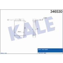 Kale Kalorifer Radyatör Transıt 2.0 2.5d  85-92 89VW18476BA 346530
