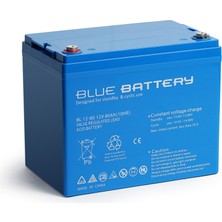 Blue Battery 12 Volt 80 Amper Bakımsız Kuru  Akü , Ups Aküsü