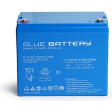 Blue Battery 12 Volt 80 Amper Bakımsız Kuru  Akü , Ups Aküsü