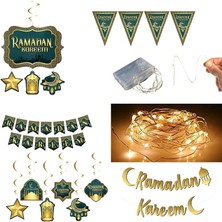 Ramazan Temalı Ramadan Kareem Süsleme Seti 6 Lı Set Model 1
