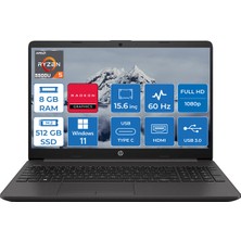 HP 255 G8 Ryzen 5 5500U 8 GB 512 GB SSD Windows 11 Home 15.6" FHD Taşınabilir Bilgisayar 7N4W6AA05