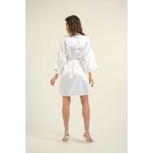 Mk Moda Atelier Kadın Taşlı Bride Sabahlık BR-301RS/T