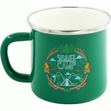 Orcamp Retro Emaye Kupa Bardak Summer Camp 330 cc (Yeşil )