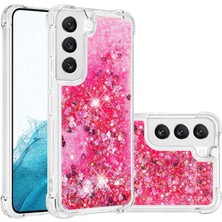 Cool-M For Samsung Galaxy S23 Yb Quicksand Serisi-1 Anti-Drop Telefon Kapağı Sıvı Yüzen Pırıltılı Pullar Koruyucu Tpu Telefon Kılıfı (Yurt Dışından)