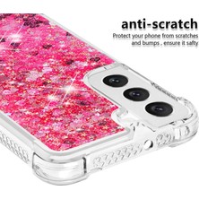 Cool-M For Samsung Galaxy S23 Yb Quicksand Serisi-1 Anti-Drop Telefon Kapağı Sıvı Yüzen Pırıltılı Pullar Koruyucu Tpu Telefon Kılıfı (Yurt Dışından)