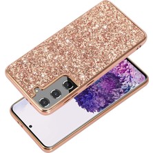 Cool-M For Samsung Galaxy S23 Için Parlak Glitter Sequins Telefon Kılıf Anti-Fall Elektrokaplatma Tpu Çerçevesi Sert Pc Arka Kapak (Yurt Dışından)