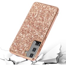 Cool-M For Samsung Galaxy S23 Için Parlak Glitter Sequins Telefon Kılıf Anti-Fall Elektrokaplatma Tpu Çerçevesi Sert Pc Arka Kapak (Yurt Dışından)