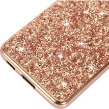 Cool-M For Samsung Galaxy S23 Için Parlak Glitter Sequins Telefon Kılıf Anti-Fall Elektrokaplatma Tpu Çerçevesi Sert Pc Arka Kapak (Yurt Dışından)