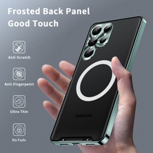 Cool-M For Samsung Galaxy S23 Için Ultra Anti-Çizelge Mat Telefon Kapağı Tpu Geri + Elektrokaplama Metal Kenar Entegre Lens Koruma Telefon Kılıfı (Yurt Dışından)