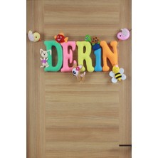 Renkli Hayallerim Derin Isimli Bebek ve Hastane Odası Kapı Süsü