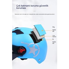 Oloey Elektrikli Akü Araba Kask Sürüş Yarım Kask (Yurt Dışından)