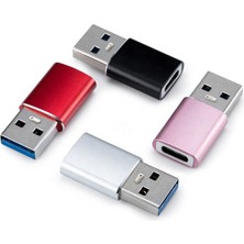 USB To Dişi Type-C Çevirici Data Otg Adaptör Dönüştürücü