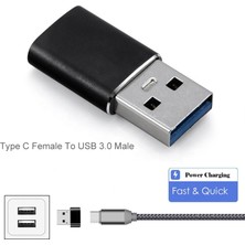 USB To Dişi Type-C Çevirici Data Otg Adaptör Dönüştürücü