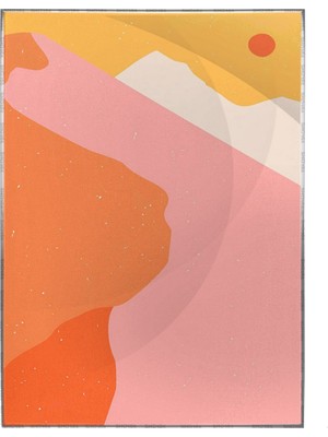 SHOP365 Renkli Manzara Modern Sanat Tuval Poster P-000792