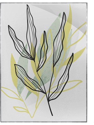 SHOP365 Yapraklar ve Şekiller Modern Poster P-001283