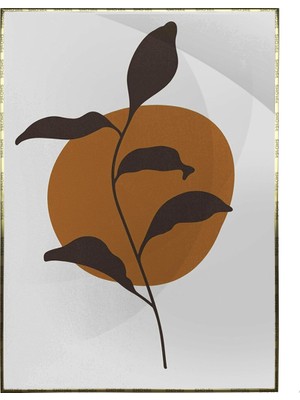 SHOP365 Yapraklar ve Şekiller Modern Poster P-001564