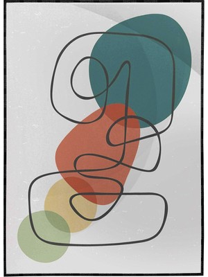 SHOP365 Toprak Renk Tonları Tasarım Modern Poster P-002177