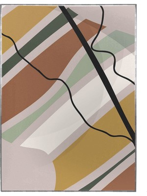 SHOP365 Bitki Yapraklar ve Şekiller Modern Poster P-002384