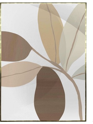 SHOP365 Bitki Yapraklar ve Şekiller Modern Poster P-002282