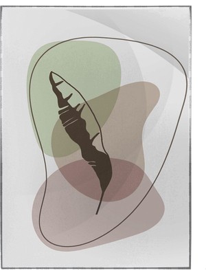 SHOP365 Bitki Yapraklar ve Şekiller Modern Poster P-002084