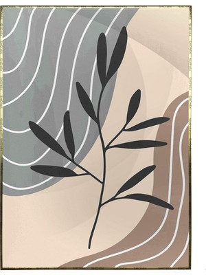 SHOP365 Yapraklar ve Şekiller Modern Poster P-003261