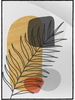SHOP365 Yapraklar ve Şekiller Modern Poster P-003273