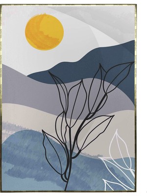 SHOP365 Manzara ve Bitkiler Illüstrasyon Modern Poster P-003297