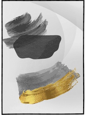 SHOP365 Şekiller Fırça Darbeleri Modern Dekoratif Poster P-003152