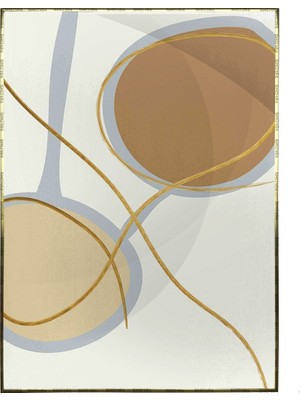 SHOP365 Şekiller ve Çizgiler Modern Dekoratif Poster P-003592