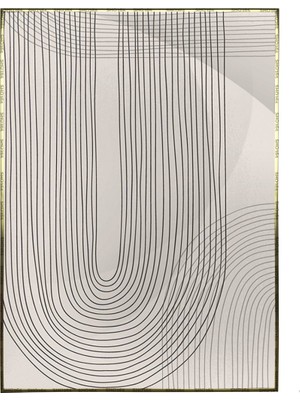 SHOP365 Çizgiler Açık Renkler Modern Dekoratif Poster P-003034