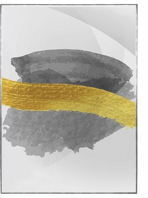 SHOP365 Şekiller Fırça Darbeleri Modern Dekoratif Poster P-003154