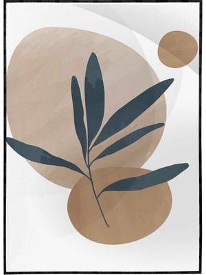 SHOP365 Aardenton Arka Plan Yeşillik Çizgisi Form Modern Poster P-003963