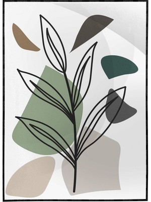 SHOP365 Doğa Sanatsal Çizimler Modern Poster P-004082