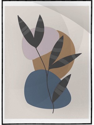 SHOP365 Botanik Şekiller Modern Poster P-003733