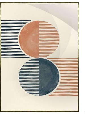 SHOP365 Şekiller Karışık Renkler Modern Poster P-004295