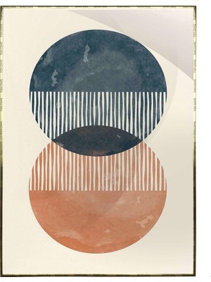 SHOP365 Şekiller Karışık Renkler Modern Poster P-004290